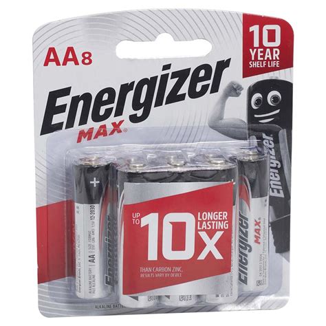 Energizer Max Batteries AA8 8pcs Buy Online