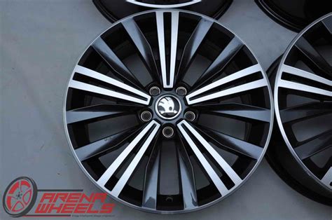 Jante Noi 18 Inch Originale Skoda Kodiaq Karoq Superb Octavia Yeti R18