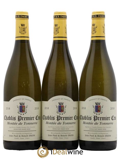 Acheter Chablis Er Cru Mont E De Tonnerre Jean Paul Beno T Droin