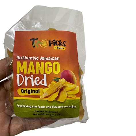 Dried Jamaican Mango Bundle Of 2 Jcpmart Jamaican Care Packages