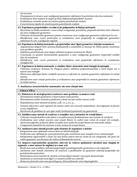 Programa Scolara Matematica Clasa A A Lectii Matematica