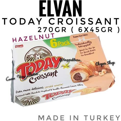 Jual Cokelat Elvan Today Croissant Gr Coklat Turkey Roti Cokelat