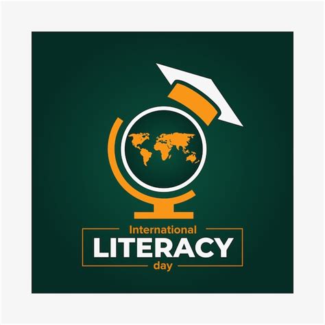 Premium Vector | International literacy day theme design