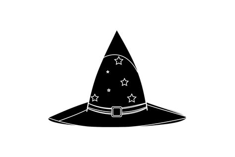 Halloween Witch's Hat Silhouette Graphic by garnetastudio · Creative Fabrica