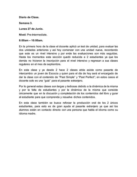 Diario De Clase Fase De Asistencia Pdf