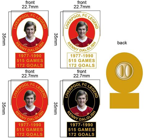 Liverpool Fc Legends Series Kenny Dalglish Football Pins Badges