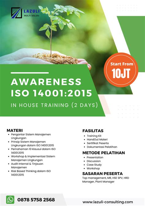 Awareness Iso 14001 Pelatihan Iso Surabaya Training Iso