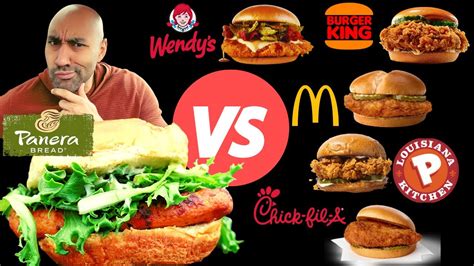 Panera Chicken Sandwich Vs Popeyes Chick Fil A Mcdonalds Burger King