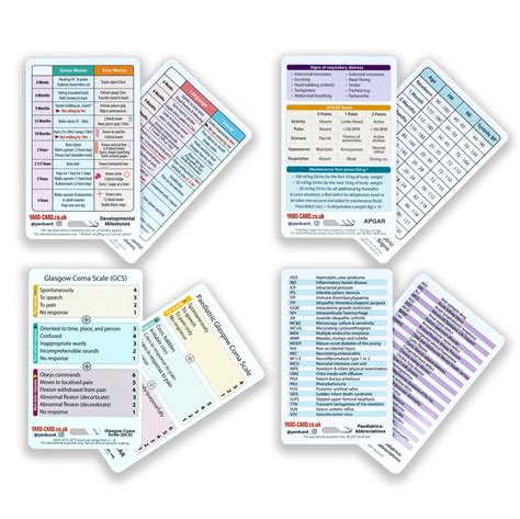 Buy Paediatric Badge Card Set Paediatric Nursing Lanyard Cards For