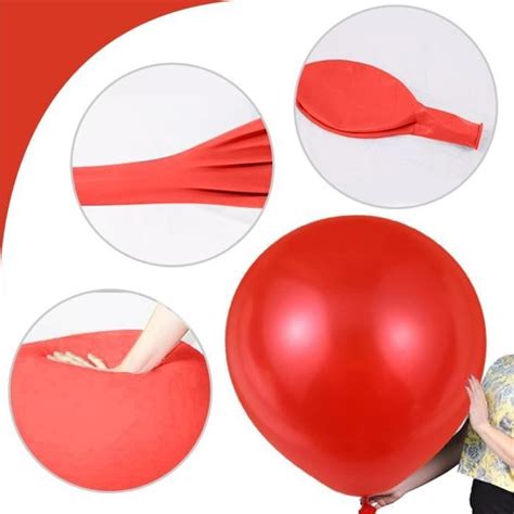 Xxl Latex Ballons Rouge 36 Pouces Grand Ballon 90Cm 10 Pièces Rouge