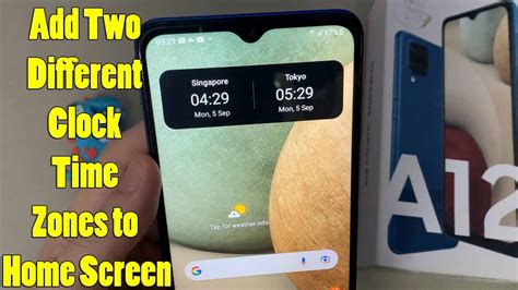 Samsung Galaxy A How To Add Two Different Clock Time Zones To Home