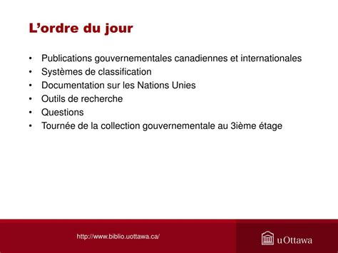 PPT Publications Du Gouvernement Du Canada Et Des Nations Unies