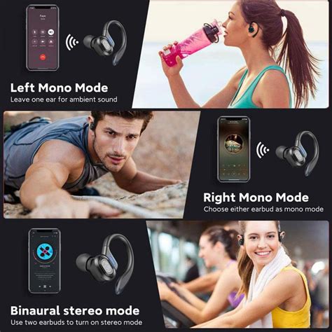 Zestaw S Uchawkowy Bluetooth Tws Z Mikrofonem Sportowy Zaczep Na Ucho