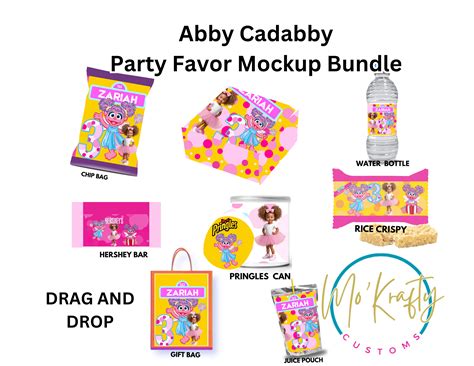 Abby Cadabby Customizable Party Favor Bundle Mokrafty Customs