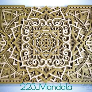 Layered Mandala Bundle Svg Dxf Multi Layer Mandala Bundle Laser Cut