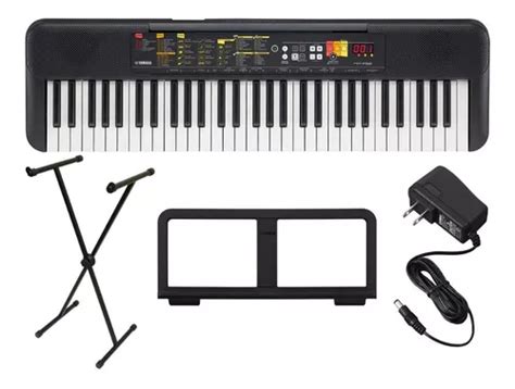 Kit Teclado Musical Yamaha Psr F52 Estudante 61 Teclas Nfe