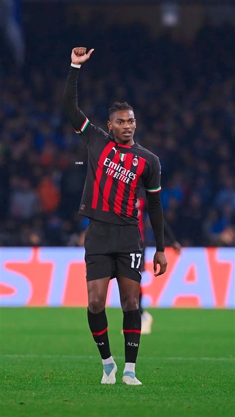 Raphael Leao Champions League Wallpaper Ac Milan Good Soccer Players