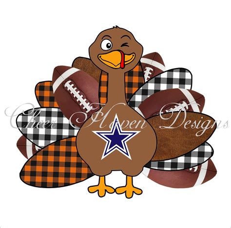 Turkey Boy Football Blue Star Fall Thanksgiving Plaid Leather PNG