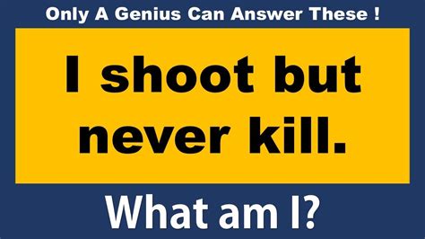 Are You A Genius ONLY A GENIUS CAN ANSWER THESE 10 TRICKY RIDDLES