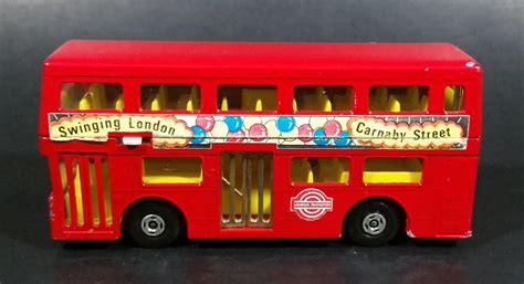 Vintage 1972 Matchbox Superkings Lesney Products The Londoner K 15 London Double Decker Red Bus