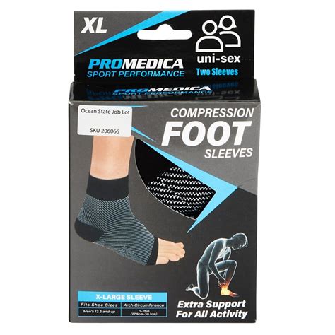 Promedica Sport Performance X Large Foot Compression Sleeves 2 Count