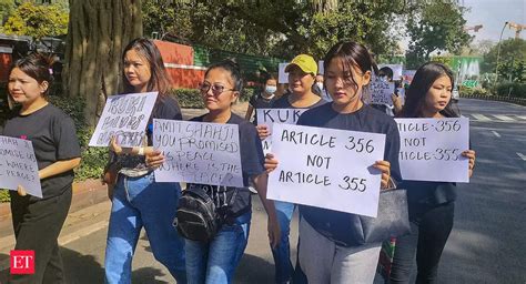 Manipur Violence Manipur Violence Kuki Community Holds Protest Outside Amit Shahs Residence