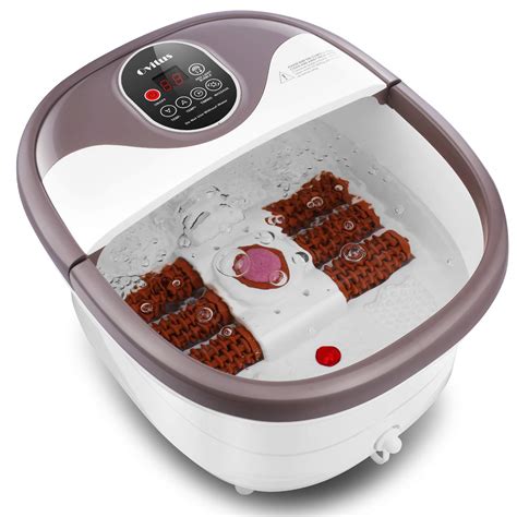 Ovitus Pedicure Foot Spa Bath Massager With Heat For Feet Relief And Relax Bubble