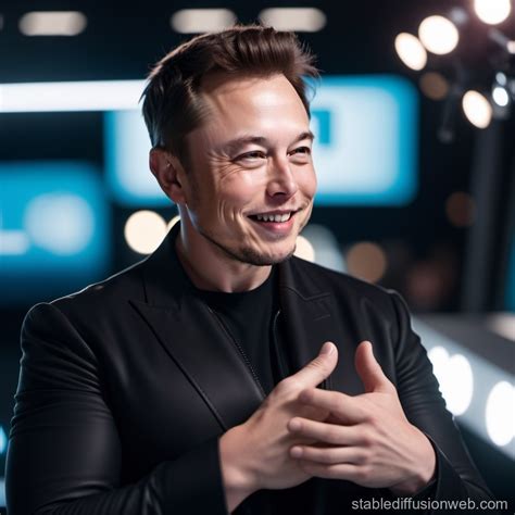 Elon Musk Poses With L Hand Gesture Stable Diffusion Online