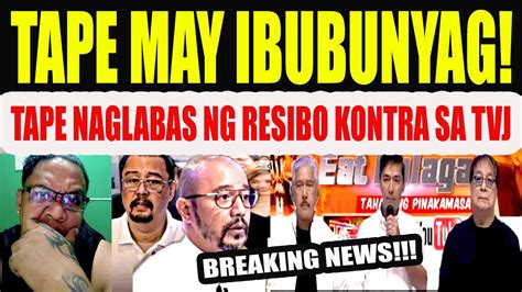 BREAKING NEWS NGAYON TAPE MAY IBUBUNYAG NAGLABAS NG RESIBO LABAN SA