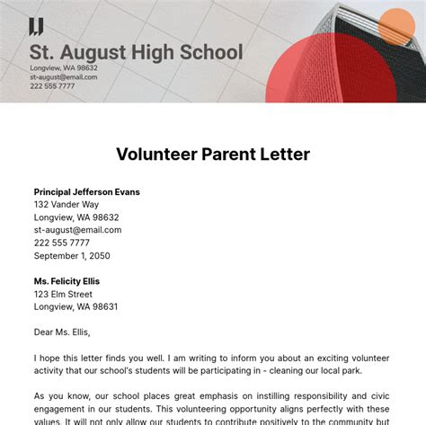 Template For Volunteer Letter Prntbl Concejomunicipaldechinu Gov Co