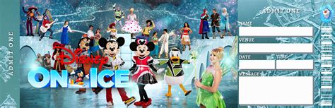 Printable DISNEY ON ICE Show Surprise Trip Reveal Tickets Etsy