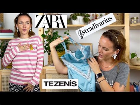 Haul Try On Zara Tezenis Stradivarius Youtube