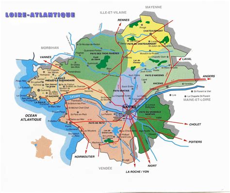 Carte de Loire Atlantique Carte et plan du département