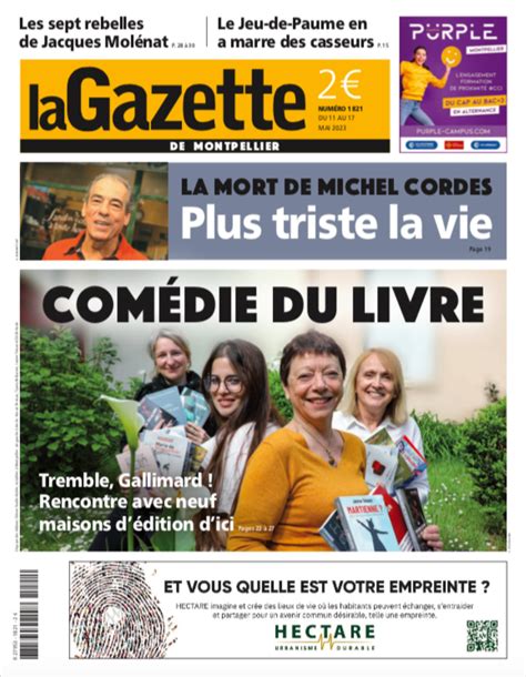 Au Sommaire De La Gazette De Montpellier