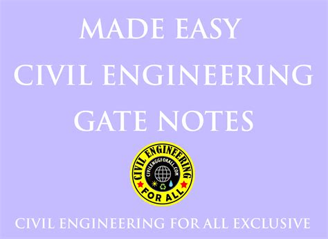 MADE EASY CIVIL ENGINEERING GATE NOTES PDF FREE DOWNLOAD - CIVIL ...