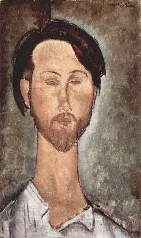 Modigliani Porträt des Léopold Zborowski 1918 Modigliani Comment