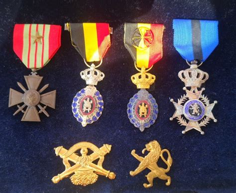 Belgium Army Infantry Lot Medals And Badges Catawiki