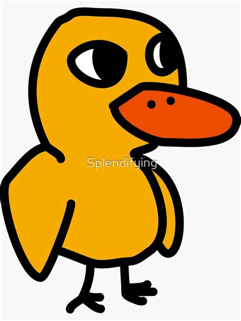 "Duck Song" Sticker for Sale by Splendifying | Redbubble