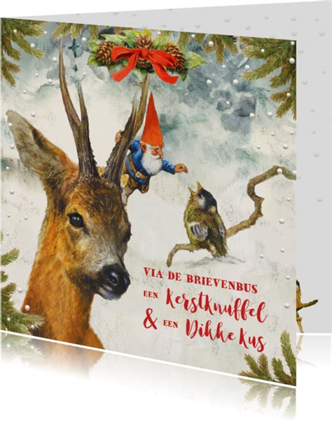 Kerstkaart Met Kabouter Artofit