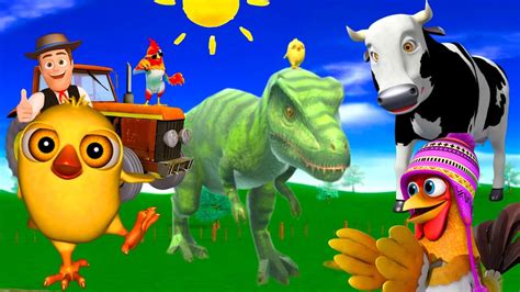 El Pollito Pìo 3D El Tractor y El Dinosaurio El Pollito Pìo y El