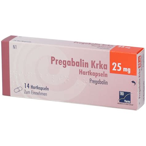 Pregabalin Krka 25 Mg 14 St Mit Dem E Rezept Kaufen Shop Apotheke