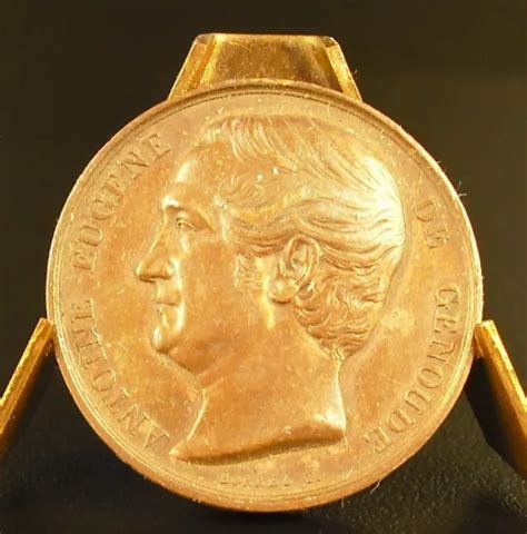 MÉDAILLE ANTOINE EUGÈNE Genoud dit labbé de Genoude sc Borrel 1849