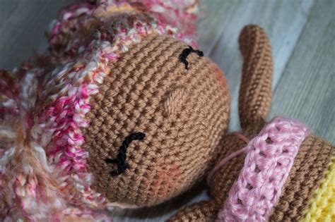 How To Embroider Eyes On Amigurumi With Yarn Crochet Doll Mermaid Hand