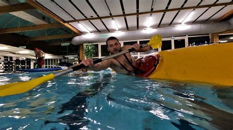 Insolite en hiver les clubs de canoë kayak s entraînent à la piscine