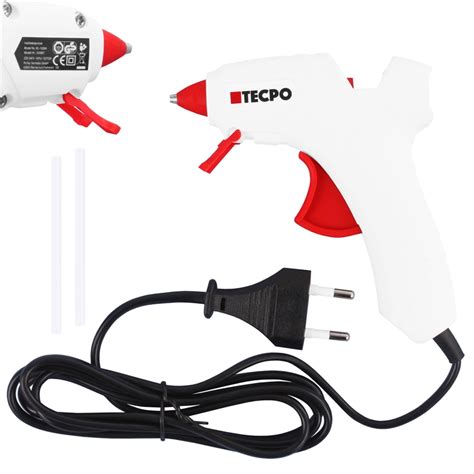 TECPO Mini Heißklebepistole Klebestick Ø 7 2 mm 12 W 36x