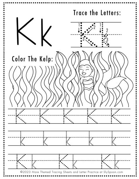 Free Alphabet Do A Dot Printables Worksheets Letter K Mermaid Themed