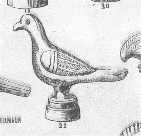 Gallo-Roman Statuette of a Dove – Old Book Illustrations