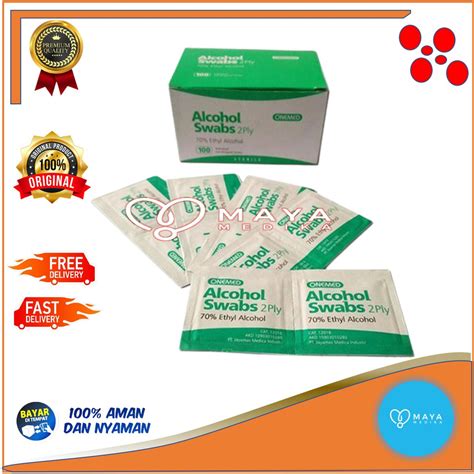 Jual Alkohol Swab Onemed Box Isi Shopee Indonesia