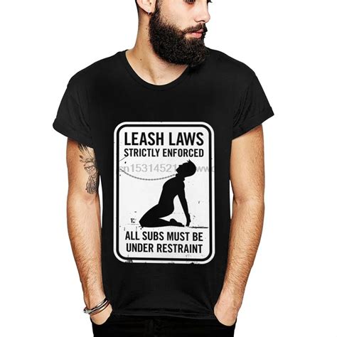 Fashion O Neck BDSM Love Leash Laws Strictly Enforced Bondage 2020 Hip