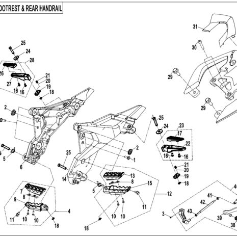 Diagram Cfmoto Adventura Cf Us Footrest And Rear